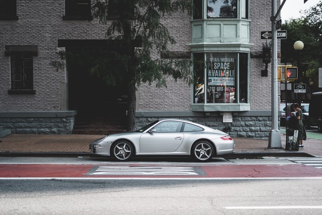 Porsche 911 parked in street