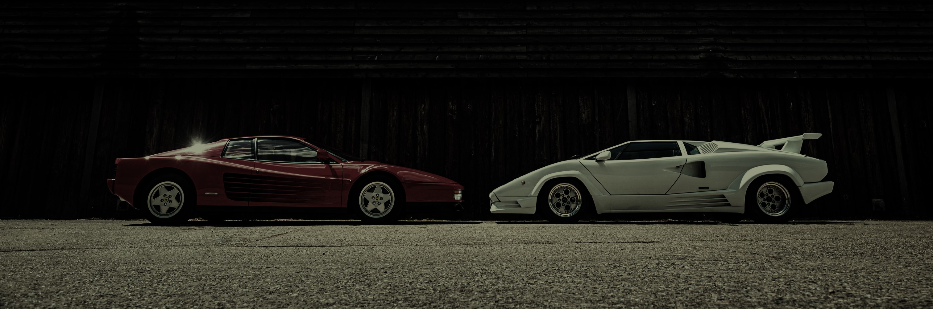 Ferrari Testarossa and Lamborghini Countach